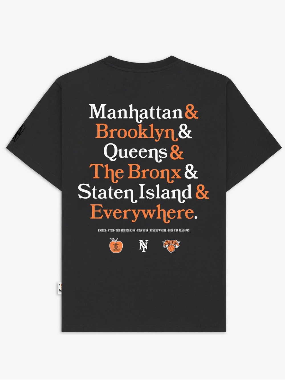 New York or Nowhere NY Knicks 6th Borough Tee Medium NWT